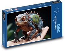 Magische Eidechse in deiner Handfläche Puzzle 260 Teile - 41 x28,7 cm