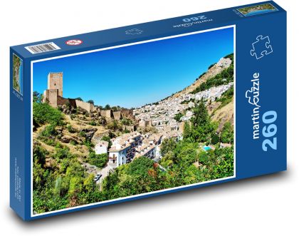 Hiszpania - Zamek - Puzzle 260 elementów, rozmiar 41x28,7 cm