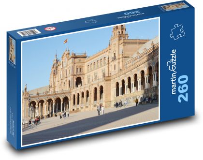 Sewilla - Plac, Hiszpania - Puzzle 260 elementów, rozmiar 41x28,7 cm