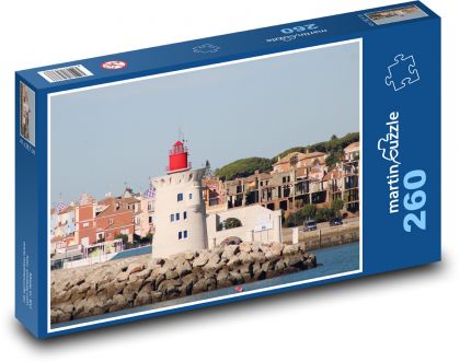 Maják - přístav - Puzzle 260 dílků, rozměr 41x28,7 cm