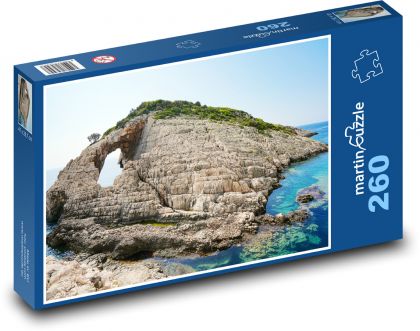 Záliv - skály - Puzzle 260 dílků, rozměr 41x28,7 cm