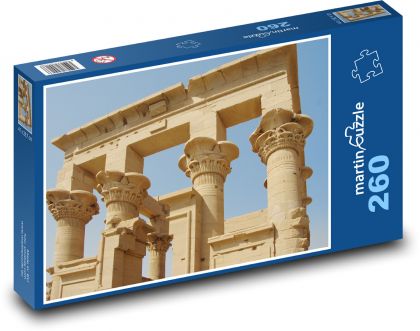 Egipt - Philae, świątynia - Puzzle 260 elementów, rozmiar 41x28,7 cm