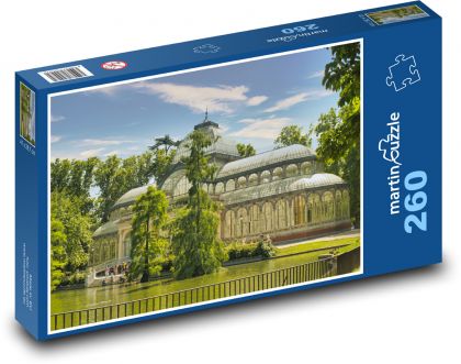 Palacio de ristal - park - Puzzle 260 elementów, rozmiar 41x28,7 cm