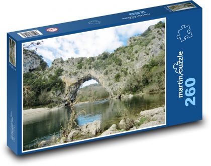 Přírodní most - Francie - puzzle 260 dílků