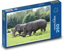 Rhinoceros Puzzle 260 pieces - 41 x 28.7 cm 