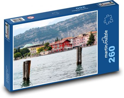 Włochy - Torbole - Puzzle 260 elementów, rozmiar 41x28,7 cm