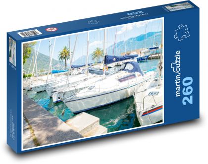 Itálie - Garda, lodě - puzzle 260 dílků