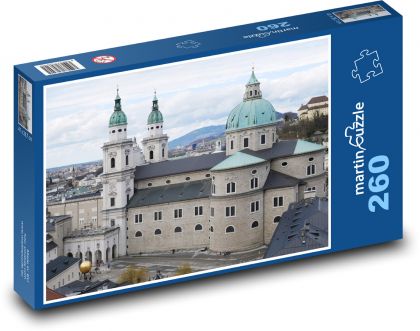 Katedra w Salzburgu - Puzzle 260 elementów, rozmiar 41x28,7 cm