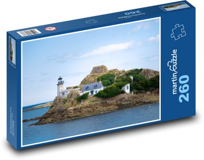 Leuchtturm - Riff - Puzzle - 260 Teile