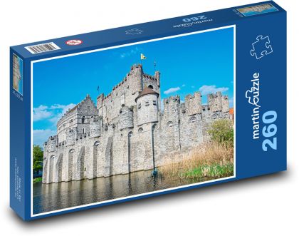 Hrad Gent - Belgie - puzzle 260 dílků
