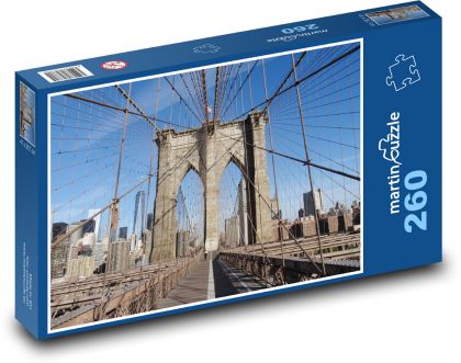 Brooklyn most - New York - Puzzle 260 dielikov, rozmer 41x28,7 cm