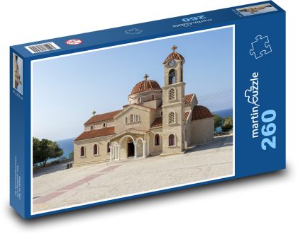 Agios Raphael - kláštor v Grécku - Puzzle 260 dielikov, rozmer 41x28,7 cm
