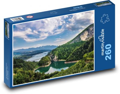 Włochy - jezioro Garda - Puzzle 260 elementów, rozmiar 41x28,7 cm