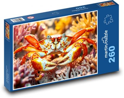 Krab, korály - puzzle 260 dílků