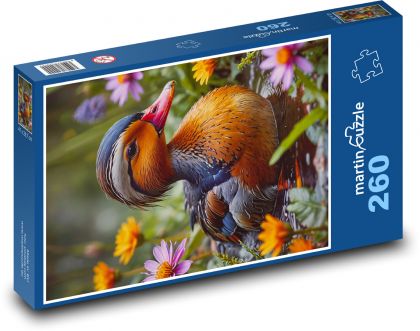 Kaczka - Puzzle 260 elementów, rozmiar 41x28,7 cm