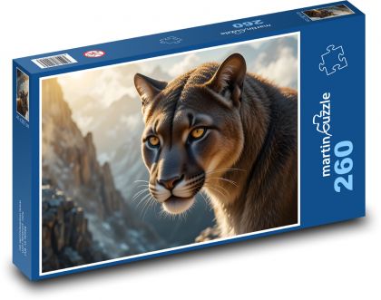 Ein Berglöwe - Puzzle - 260 Teile