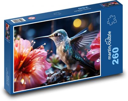 Kolibřík - puzzle 260 dílků