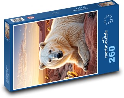 Ľadový medveď - Puzzle 260 dielikov, rozmer 41x28,7 cm