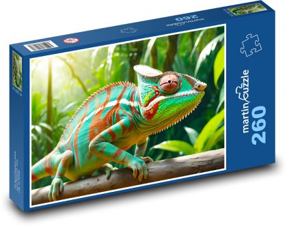Chamäleon - Eidechse - Puzzle - 260 Teile