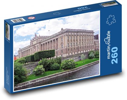 Szwecja - Parlament - Puzzle 260 elementów, rozmiar 41x28,7 cm