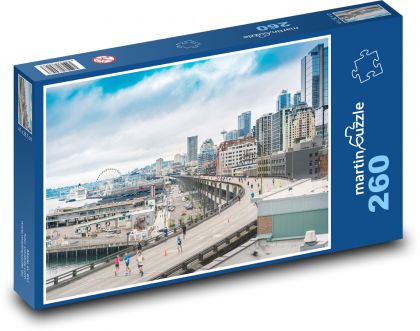 Seattle - Waszyngton - Puzzle 260 elementów, rozmiar 41x28,7 cm