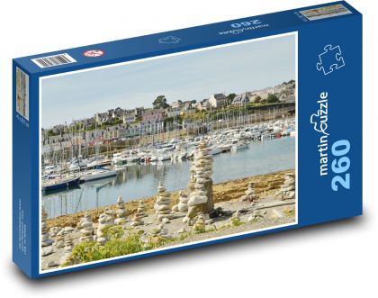 Port - Ships - Puzzle 260 pieces, size 41x28.7 cm 