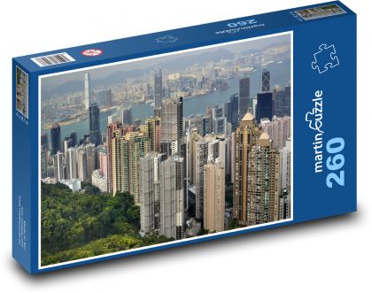 Hongkong - Chiny - Puzzle 260 elementów, rozmiar 41x28,7 cm
