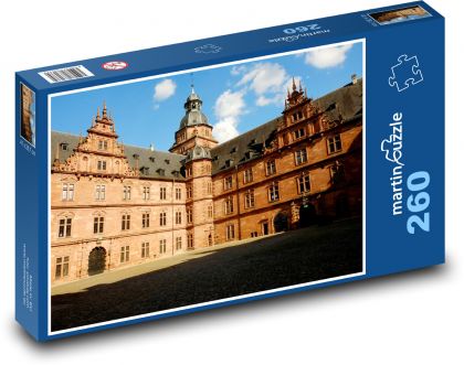 Niemcy - Zamek Johannisburg w Aschaffenburgu - Puzzle 260 elementów, rozmiar 41x28,7 cm