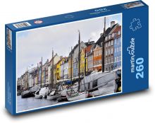 Kodaň - Dánsko Puzzle 260 dílků - 41 x 28,7 cm