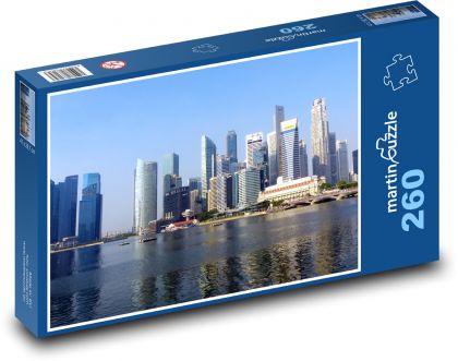 Singapore - řeka - Puzzle 260 dílků, rozměr 41x28,7 cm