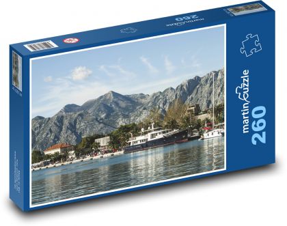 Černá Hora - záliv - puzzle 260 dílků