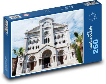 Katedra - Notre Dame - Monako - Puzzle 260 elementów, rozmiar 41x28,7 cm