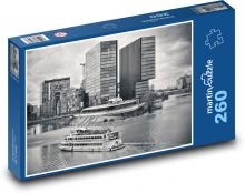 Město Düsseldorf - loď Puzzle 260 dílků - 41 x 28,7 cm