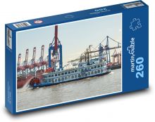 Hamburg - přístav Puzzle 260 dílků - 41 x 28,7 cm