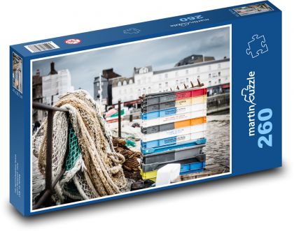 Honfleur - Francja - Puzzle 260 elementów, rozmiar 41x28,7 cm