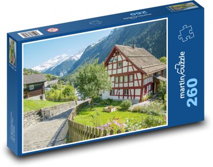 Szwajcaria - przyroda - Puzzle 260 elementów, rozmiar 41x28,7 cm