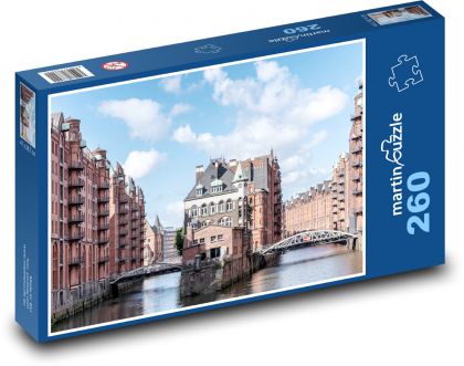 Hamburg - river - Puzzle 260 pieces, size 41x28.7 cm 