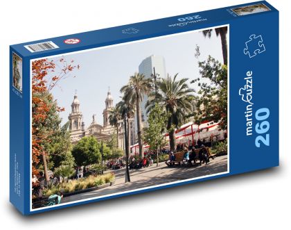 Santiago, Čile - Puzzle 260 dielikov, rozmer 41x28,7 cm