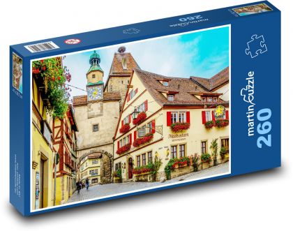 Rothenburg - Germany - Puzzle 260 pieces, size 41x28.7 cm 