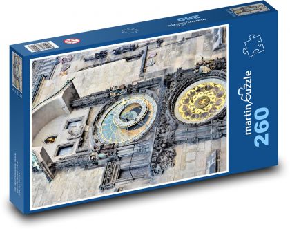 Praga - zegar astronomiczny - Puzzle 260 elementów, rozmiar 41x28,7 cm