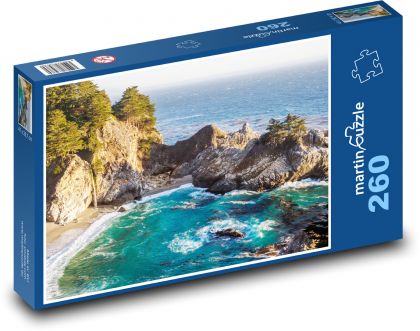 Skala na brehu - Puzzle 260 dielikov, rozmer 41x28,7 cm