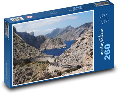 Horská krajina Mallorky - Puzzle 260 dielikov, rozmer 41x28,7 cm