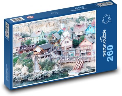 Malta -port - Puzzle 260 pieces, size 41x28.7 cm 