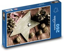 Weihnachtsdekoration - Stern Puzzle 260 Teile - 41 x28,7 cm