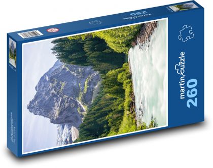 Mountains - river - Puzzle 260 pieces, size 41x28.7 cm 