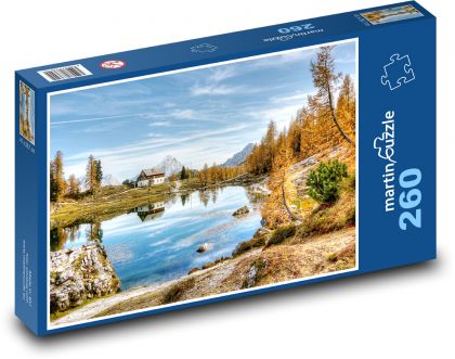 Dolomites - Lago Federa - Puzzle 260 pieces, size 41x28.7 cm 