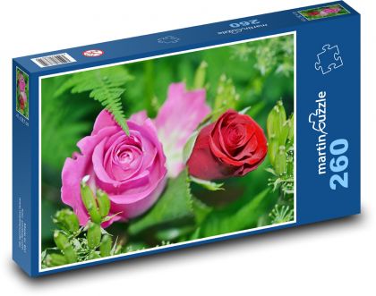 Ruže - Puzzle 260 dielikov, rozmer 41x28,7 cm