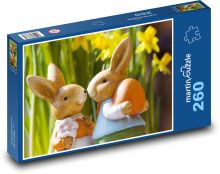 Zajączki wielkanocne Puzzle 260 elementów - 41x28,7 cm