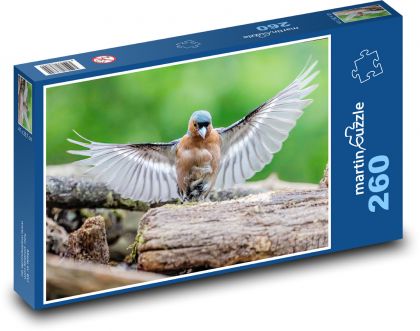 Zięba - ptak - Puzzle 260 elementów, rozmiar 41x28,7 cm