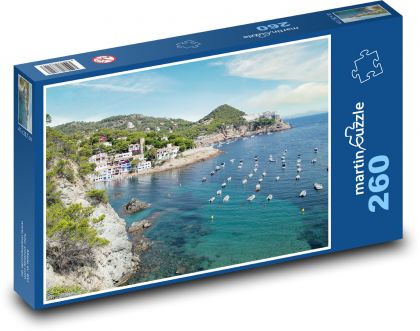 Costa Brava - Španělsko - Puzzle 260 dílků, rozměr 41x28,7 cm